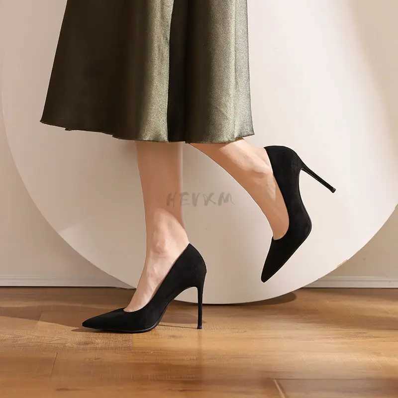 High Quality 10cm Ultra High Heels Pump Womens Office Desk Pocket Thin Heels Party Shoes Womens Plus Large Size 43 T241024