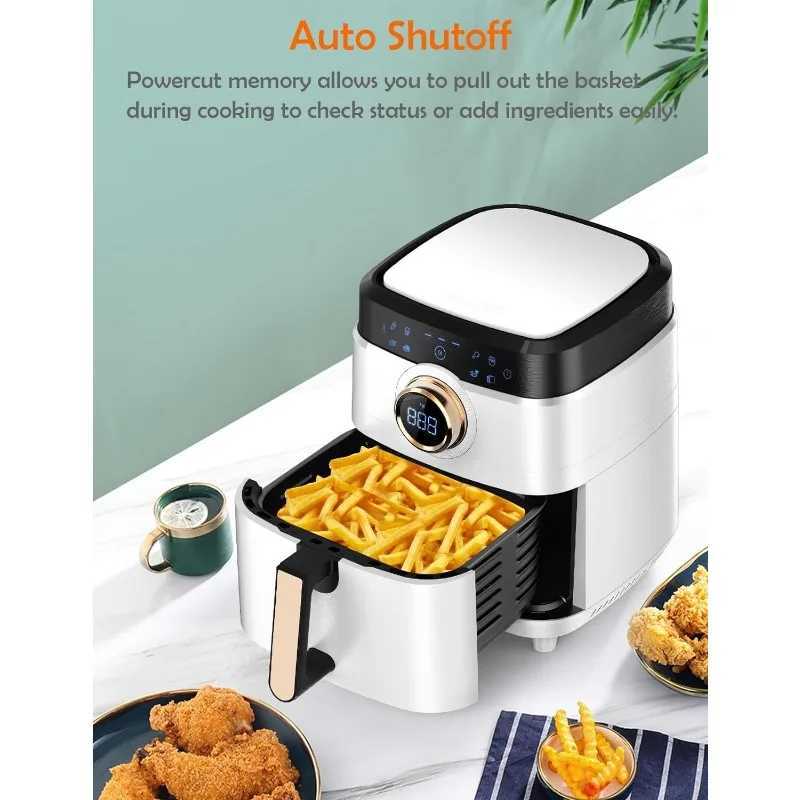 Air Fryer ALLCOOL Airbryer Oven 8QT Large 1700W 8-in-1 with Touch Screen Air Fryer Dishwasher Safe Tick Free Basket Freidora CL240829