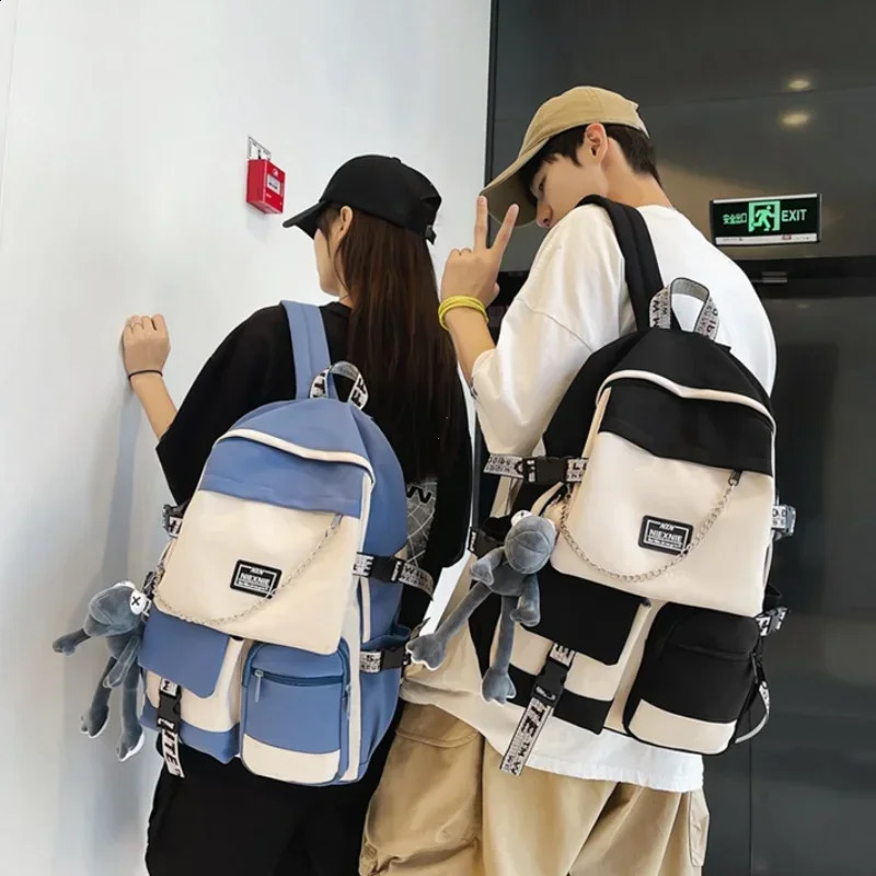 2024 Fashion Schoolbag Female Student Backpack Large Capacity Boy Computer Bag Femal School Travel 240829