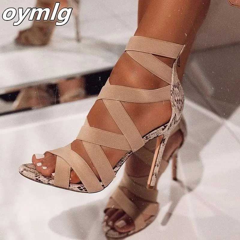 New Arrival Womens sandals high heels gladiators ankle straps sandals womens party pumps sandals womens large-sized T250110