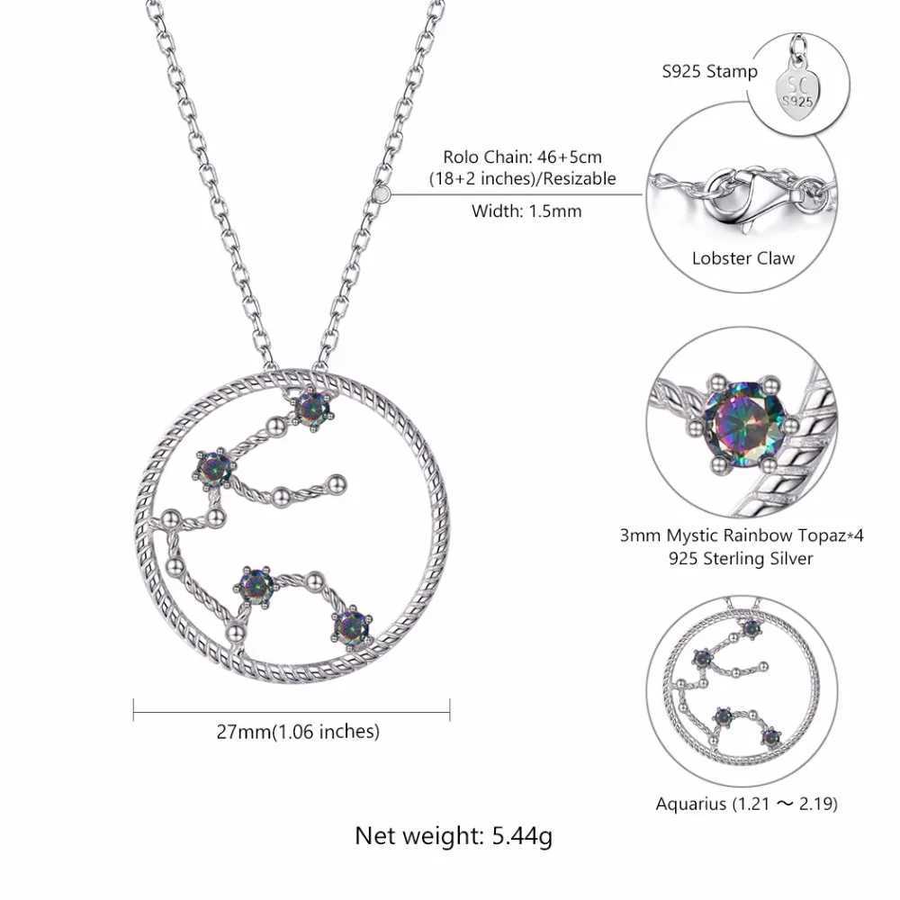 ChainsPro 925 sterling silver zodiac pendant for birthdays zodiac jewelry for girls daily gift necklace for women P640 W240828