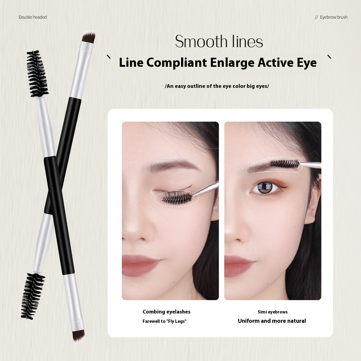 All-In-One Beauty Combo from JONBOS: Precision Brow Shaper with Integrated Lash Extension Brushing Functionality