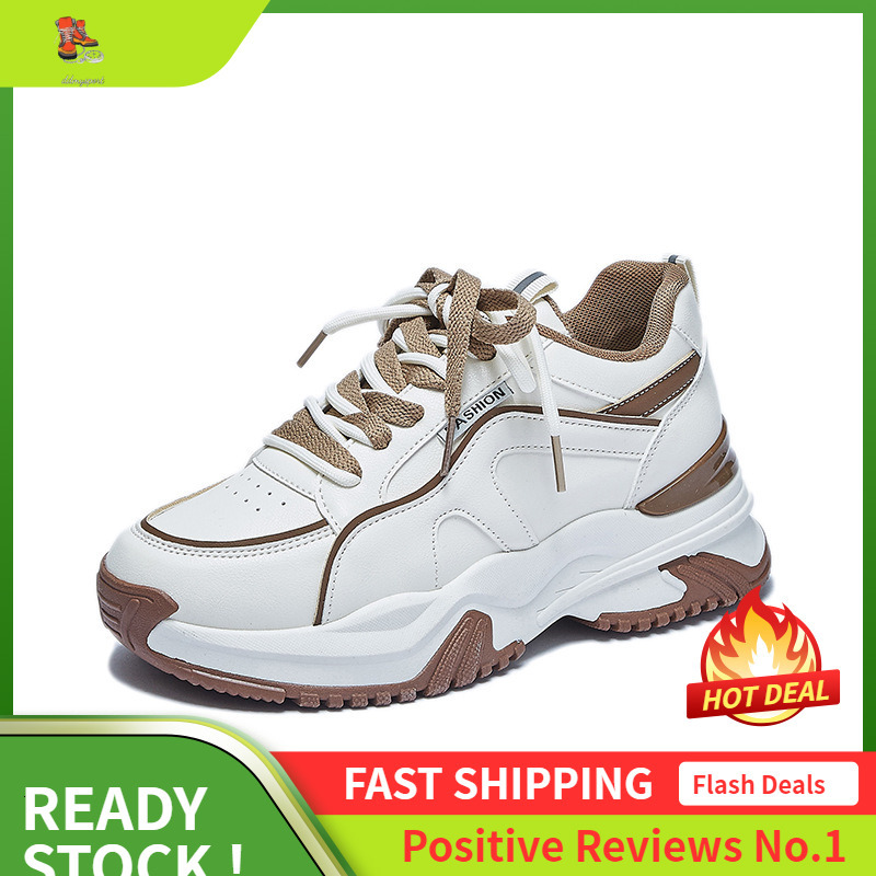 Ddmysports Korean Version Of Dad S For Women In Spring New Breathable Student Casual Instagram Thick Soled High Rise Sports Shoes A OUTDOOR