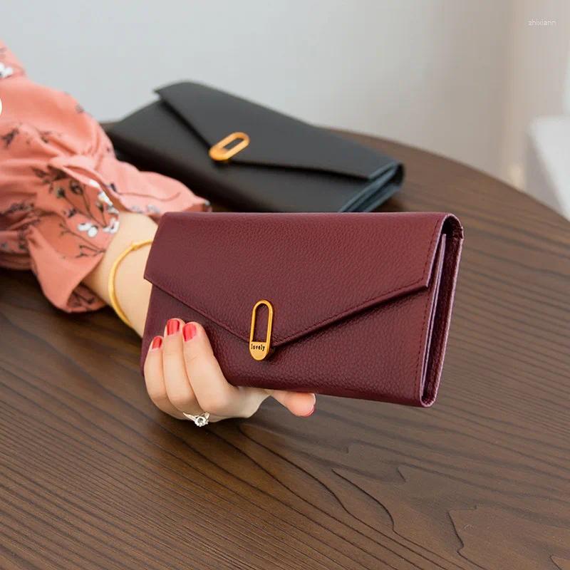Long Hot Women's Wallet - Genuine Leather, Versatile, Thin Phone Case - Leather, Versatile,