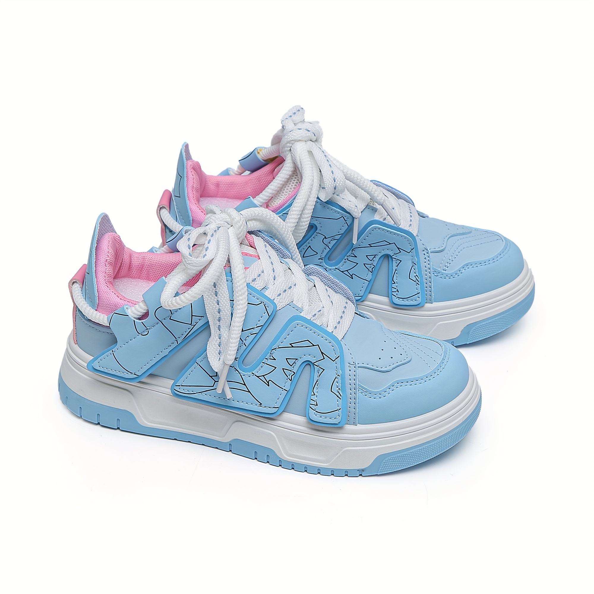 Trendy Women's Colorblock Sneakers with Platform and Lace-Up Design - Perfect for Casual and Sporty Outfits