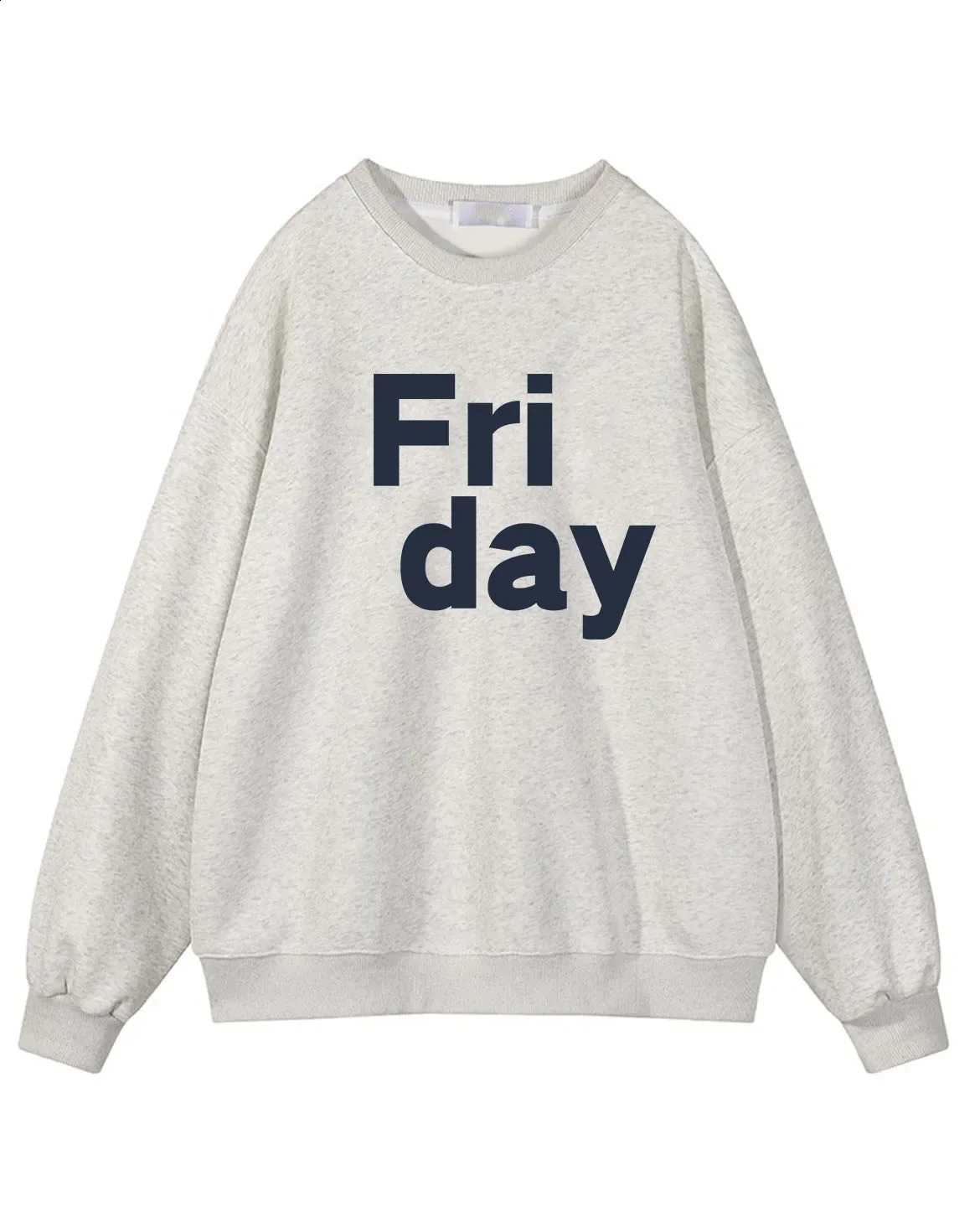 Hirssionsan SpringAutumn Casual Friday Alphabet Printed Sportswear Womens Soft ONeck Retro Floral Top 240827
