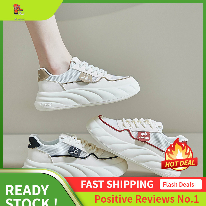 Ddmysports Summer Little White New Korean Edition Instagram Female Student Eight Increase Breathable Sports Board Shoes Trendy Casual Y OUTDOOR