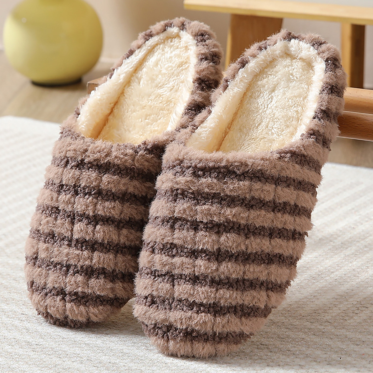 Cozy Womens Fluffy Slippers - Ultra Soft, Comfortable, Warm, and Breathable Indoor Shoes for Cold Winter Days - Perfect for Lounging Around the House