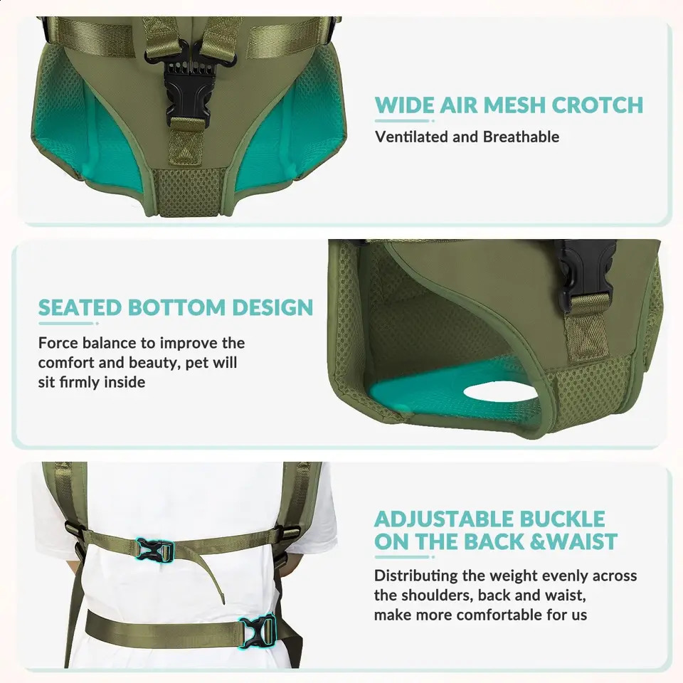 Pet Backpack for Dogs Cat Thickened Sponge Pet Front Dog Backpacks Portable Puppy Transportation Dog Bags 240828