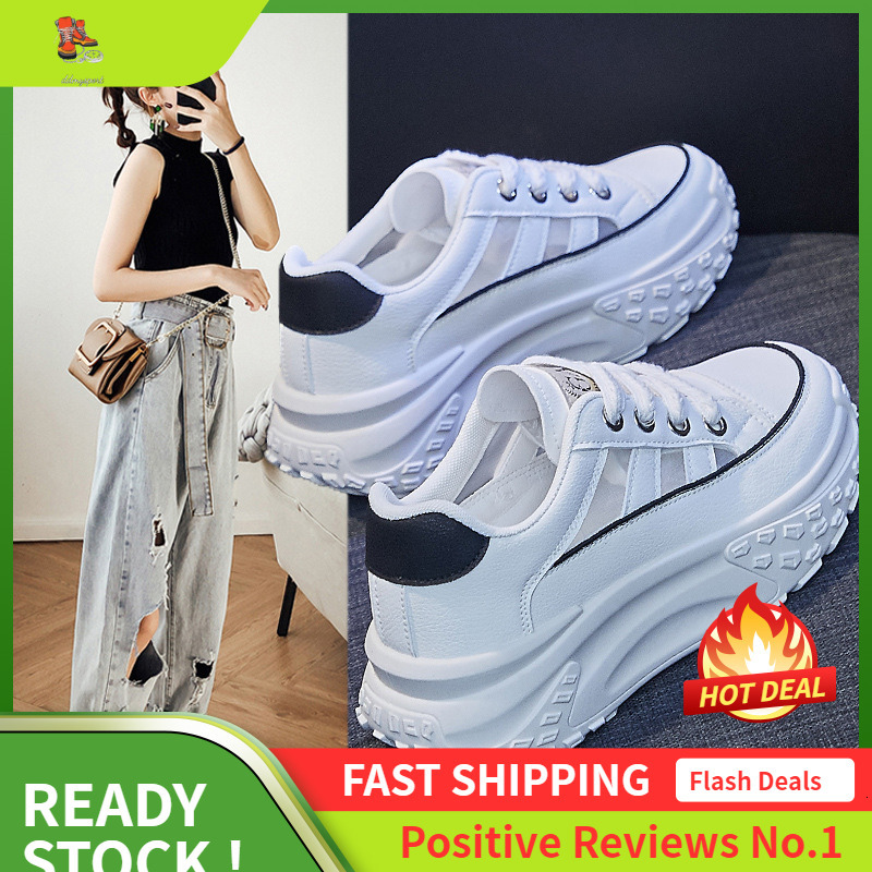 Ddmysports Korean Summer New Dad Women S Instagram Trendy Student Breathable Sports Shoes Thick Sole Elevated Casual Q OUTDOOR