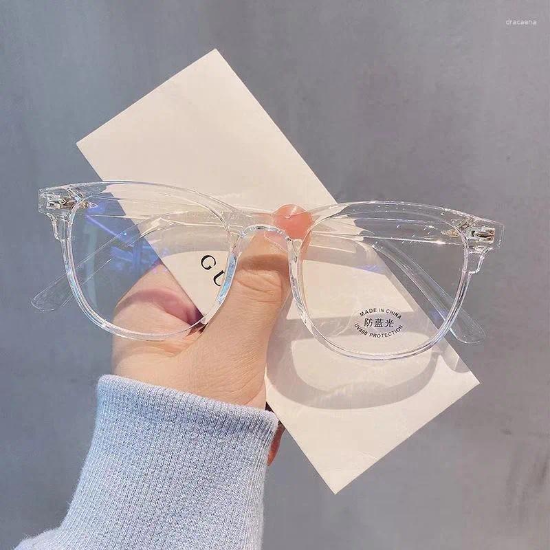 Sunglasses Vintage Transparent Computer Glasses Frame Women Men Anti Blue Light Eyewear Blocking Optical Spectacle