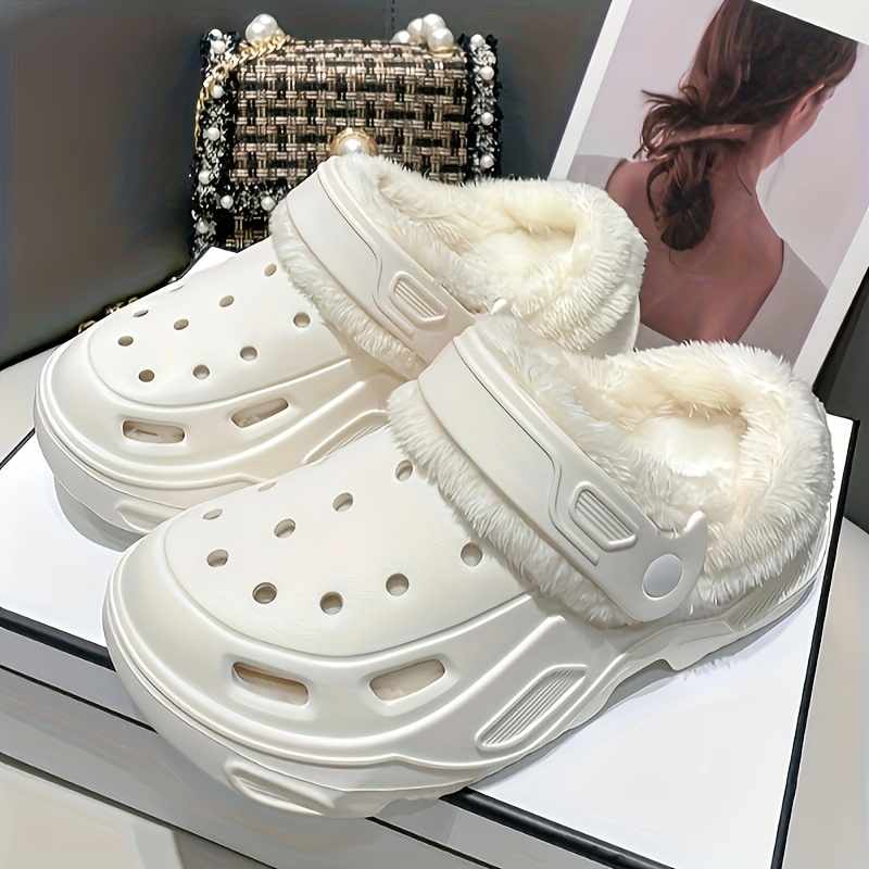 CozyPlus Thermal Slippers - Warm Fuzzy Lined, Non-Slip, Slip-On, EVA Plush, Soft, Breathable, Lightweight, Winter Platform Shoes for Cold Weather