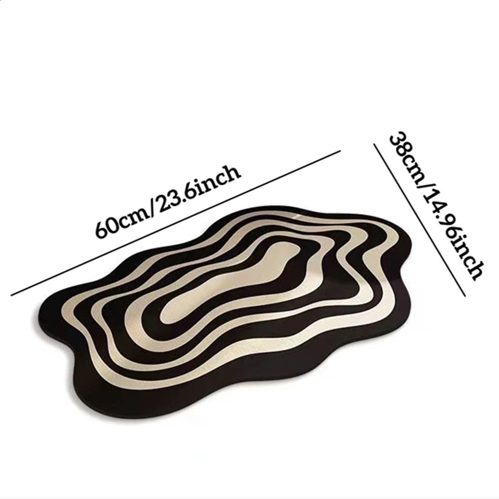 Super absorbent bathroom mat anti slip Diatom mud toilet quick drying floor household shower 240828