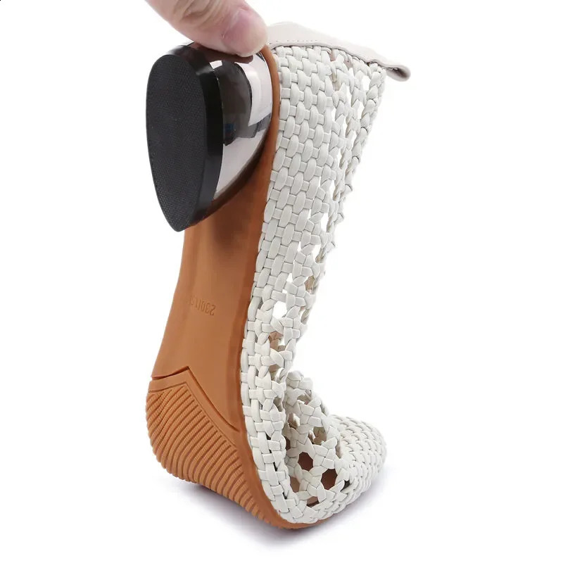 GKTINOO Pumps Sandals Womens Pointed Toe Leather Womens Low Heel Soft Bottom Outdoor Summer Womens Shoes 240827