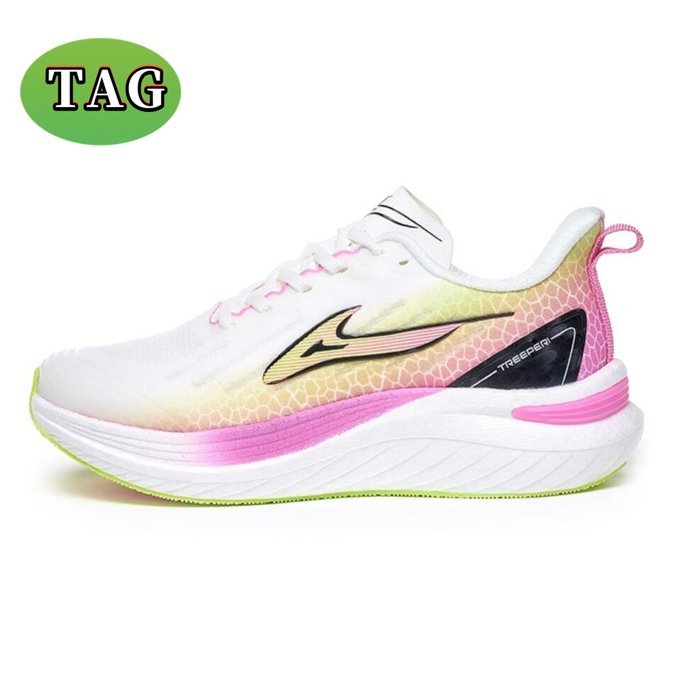 Designer Treeperi Wave Maker Running Shoes for Men Women Carbon fibre Speed white blue peach green womens outdoor sneakers mens athletic trainers size