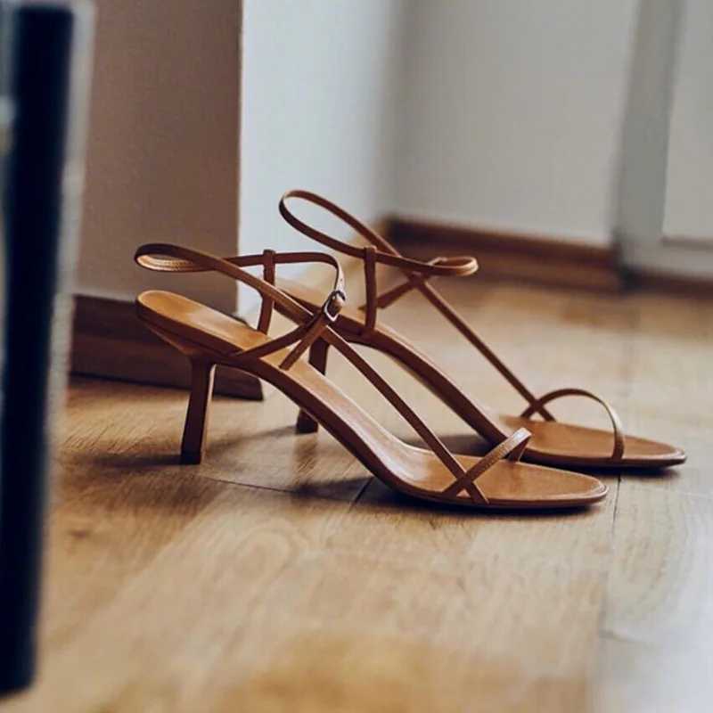 New Arrival Womens sandals kitten slim waist with slim high heels French pump sandals fairy style summer new high heels fashionable and sexy style T25