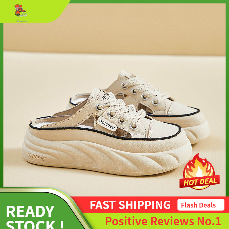 Ddmysports Instagram Alf White Women S Summer New Student Running Board Shoes Thick Sole Increase Leisure Breathability XFC OUTDOOR