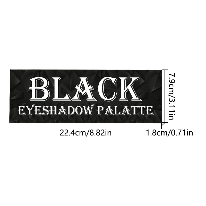 Halloween eye shadow plate 12 color metal pearlescent matte dark punk European and American d makeup