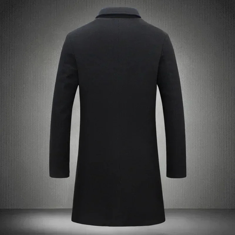 Mens thin windproof jacket winter warm windproof jacket Great Wall City jacket mens casual wool jacket 240829