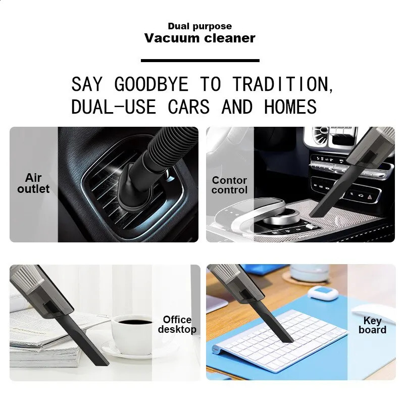 Household Home Car Wireless Handheld Electric Dust Cleaning Vaccum Hand Held Sweeper Vacuum Cleaner Home Rechargeable 240829