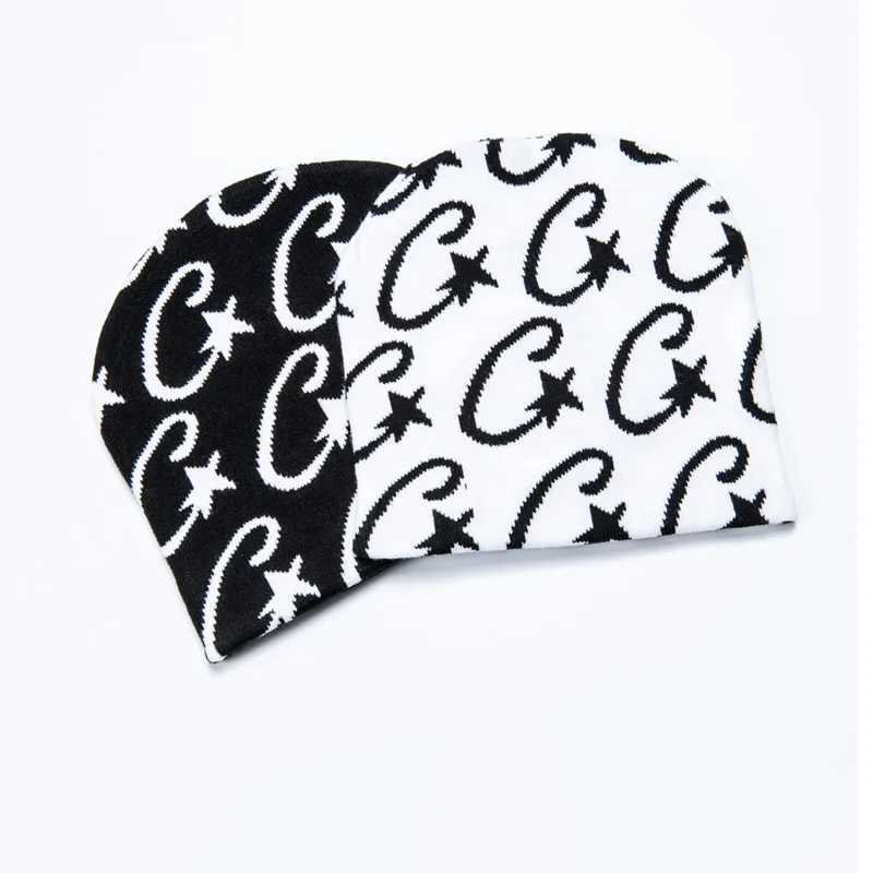 Knitting Cap Monogram Beanie Bonnet Y2k Beanies Fashion Print Men Wens Cap Warm Winter Hats Fashion Wool Cold Caps X250212