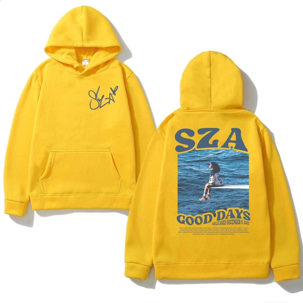 SZA Music Album SOS Hoodie Autumn Mens Hoodie Casual Loose Sports Shirt Hip Hop Street Clothing Retro Extra Large Unisex Hoodie 240828