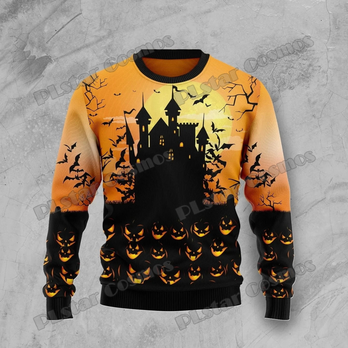 PLstar Cosmos Rottweiler Halloween 3D Printed Mens Ugly Christmas Sweater Winter Neutral Casual Knitted Pullover Sweater ZZM29 240829