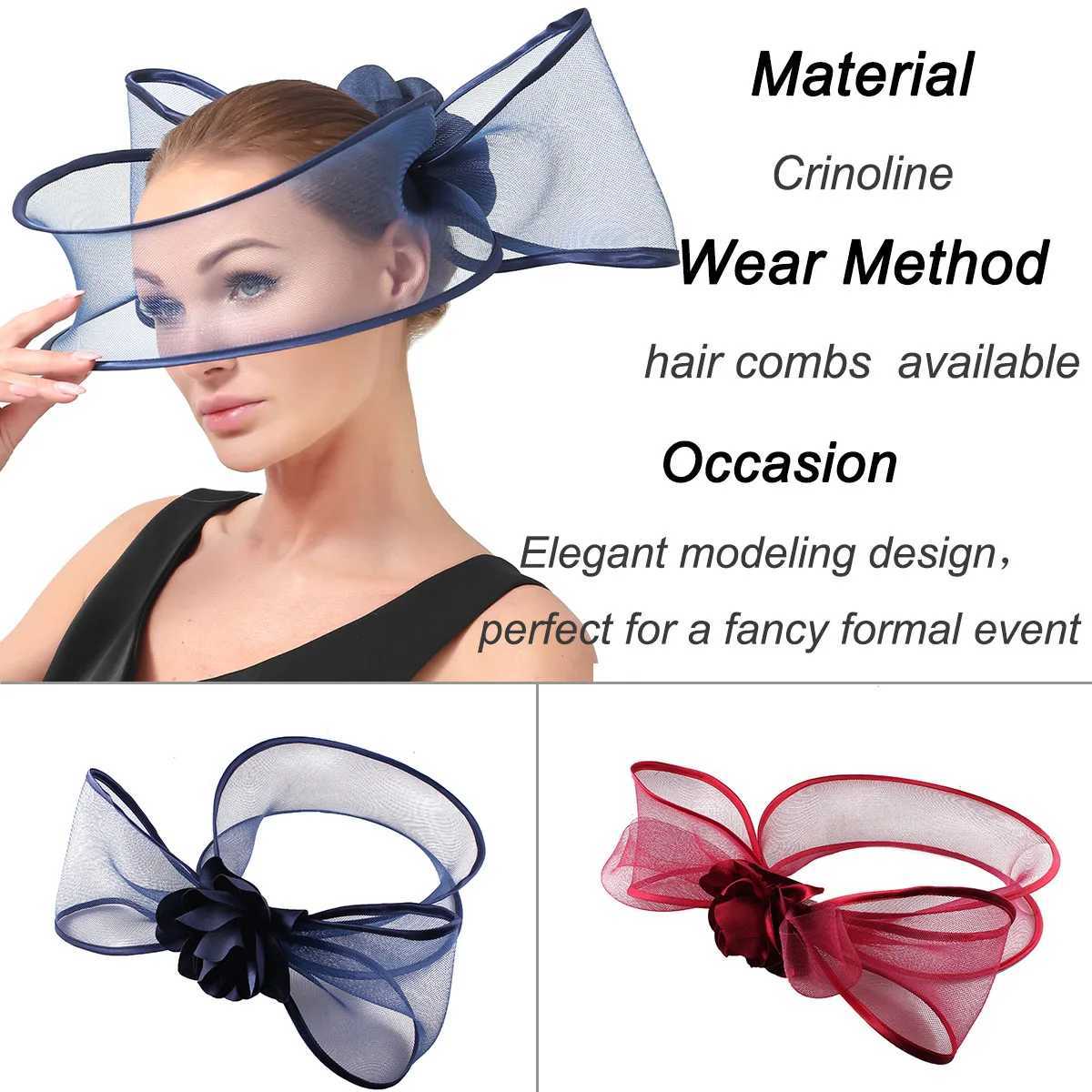 2024 New Fashinator Wedding Hat Elegant Women Fashinator Hat Fashion Womens Clothing Church Womens Party Hat Bridal Headwear M240829