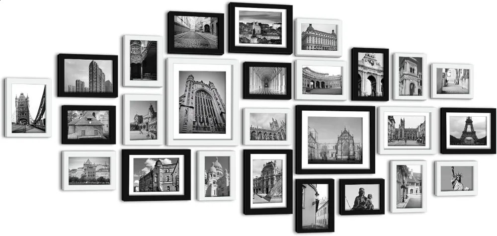 Pande 26 Pieces Picture Frames Set Collage Po Frames Wall Gallery Kit for Wall and HomeTwo in 8X10Five in 5X7 240829