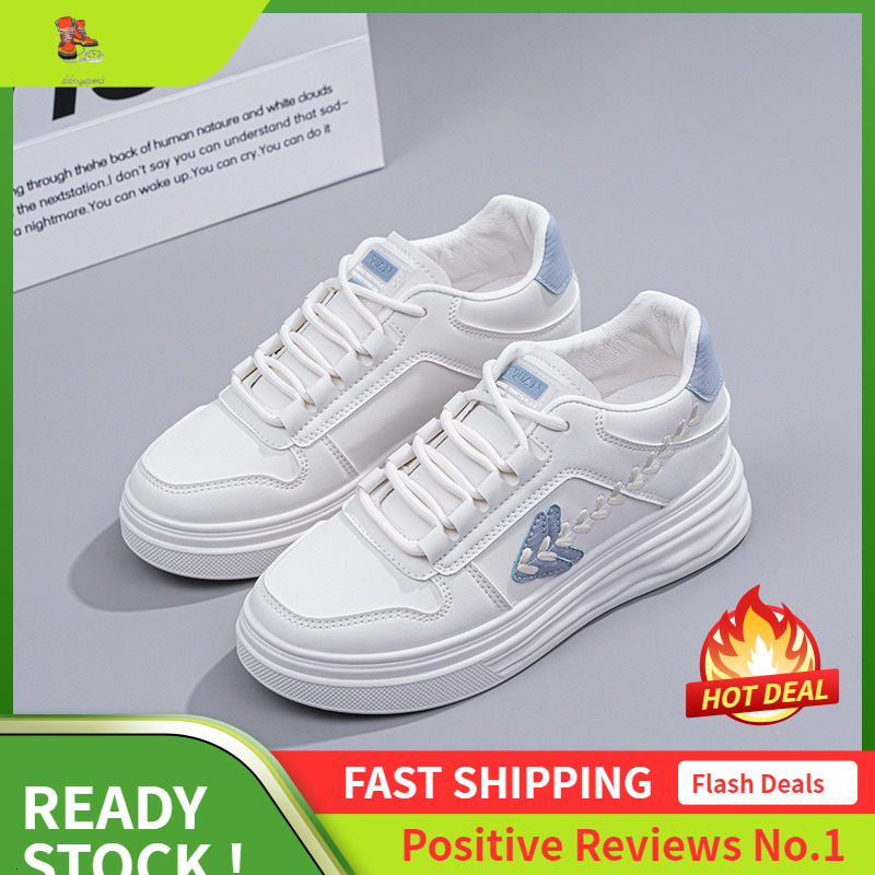 Ddmysports W Little White Autumn Trend New Thick Soled Sports Women S Flat Casual Shoes OUTDOOR