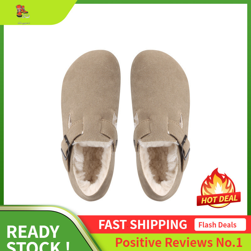 Ddmysports Grape Mom S Same Style One Foot On With Winter Fleece Insulation Boken Genuine Leather Hairy Cotton Shoes OUTDOOR