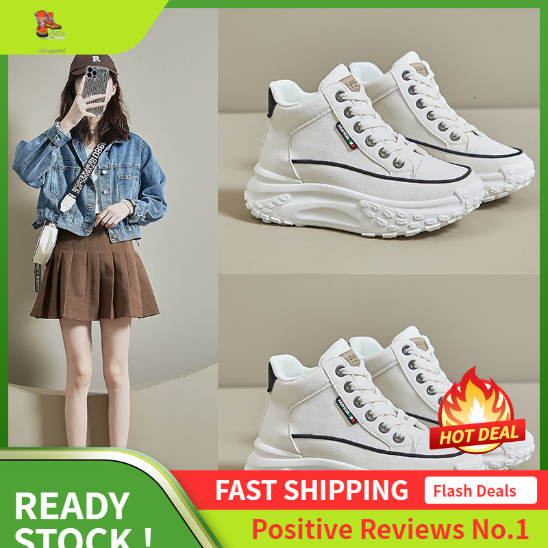 Ddmysports Igh Top For Women In Autumn New S Big Toe Rocking Thick Soled Casual Board Shoes Street Photography Instagram Trend Z OUTDOOR