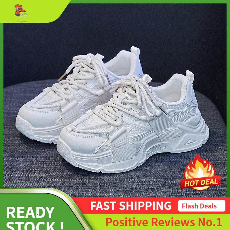 Ddmysports Instagram Korean Edition Dad Women S Spring New Internet Celebrity Student Sports Elevated Street Shooting Casual Shoes CKB OUTDOOR