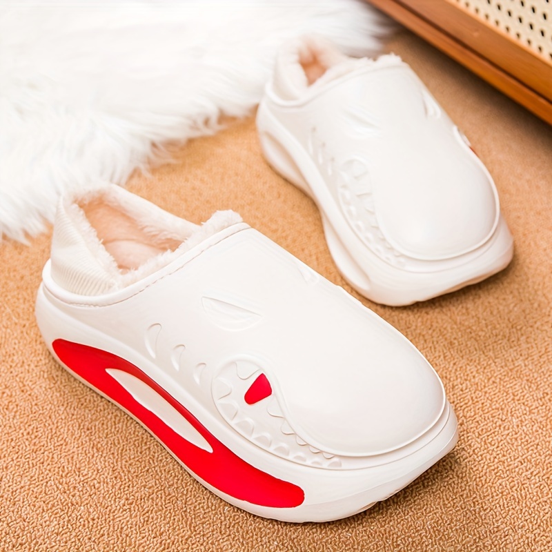 Men's Soft Plush Cozy House Slippers, Anti-skid Slip-on Shoes With Fuzzy Lining And Elastic Mouth For Indoor Outdoor Walking, Autumn And Winter
