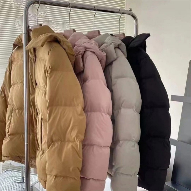 Puffer Jacket Women Yoga Outfit Solid Color Winter Coat Sports Winter Padded Parka Keep Warm T829
