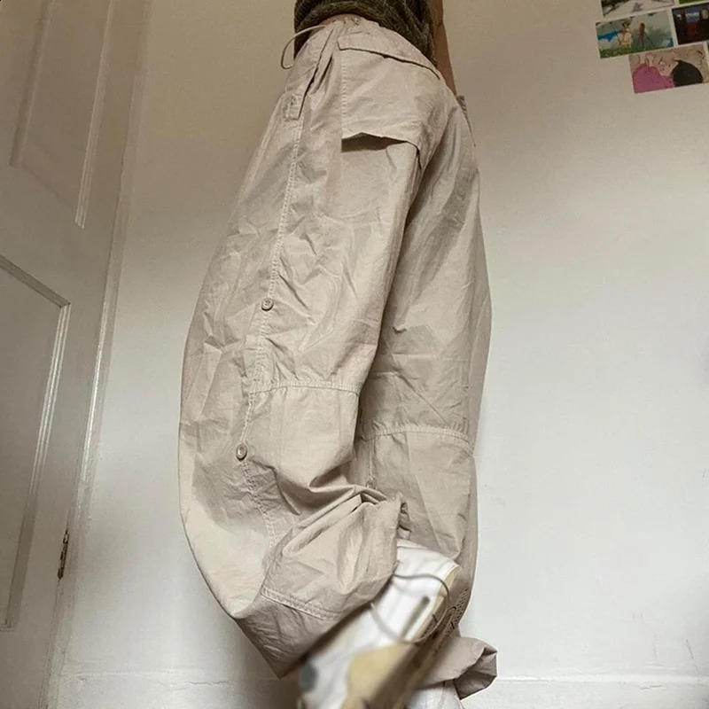 Womens Y2K cargo pants low waist sports drag wide leg loose mens streetwear punk casual technical ner 240827