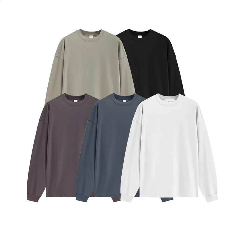 Abs Basic Style Mint Sun Protection Mens Long Sleeve Tshirt SpringSummer Solid Color 5in1 Technical Fabric 240829
