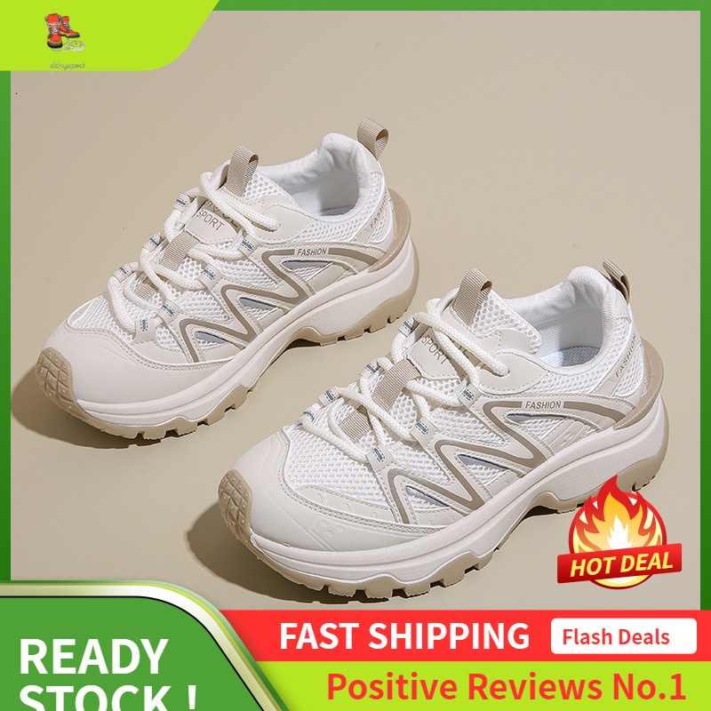 Ddmysports Ins Korean Version New Dad For Women Autumn Student Running Sports Thick Soled Height Increasing Casual Shoes BN OUTDOOR