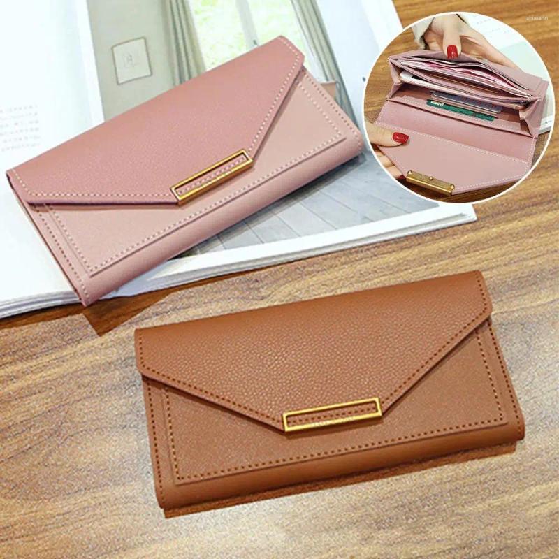 Wallet PU Leather For Women - Hot Long Hasp Clutch With Phone Pocket, Money Bag Purse - Pocket,