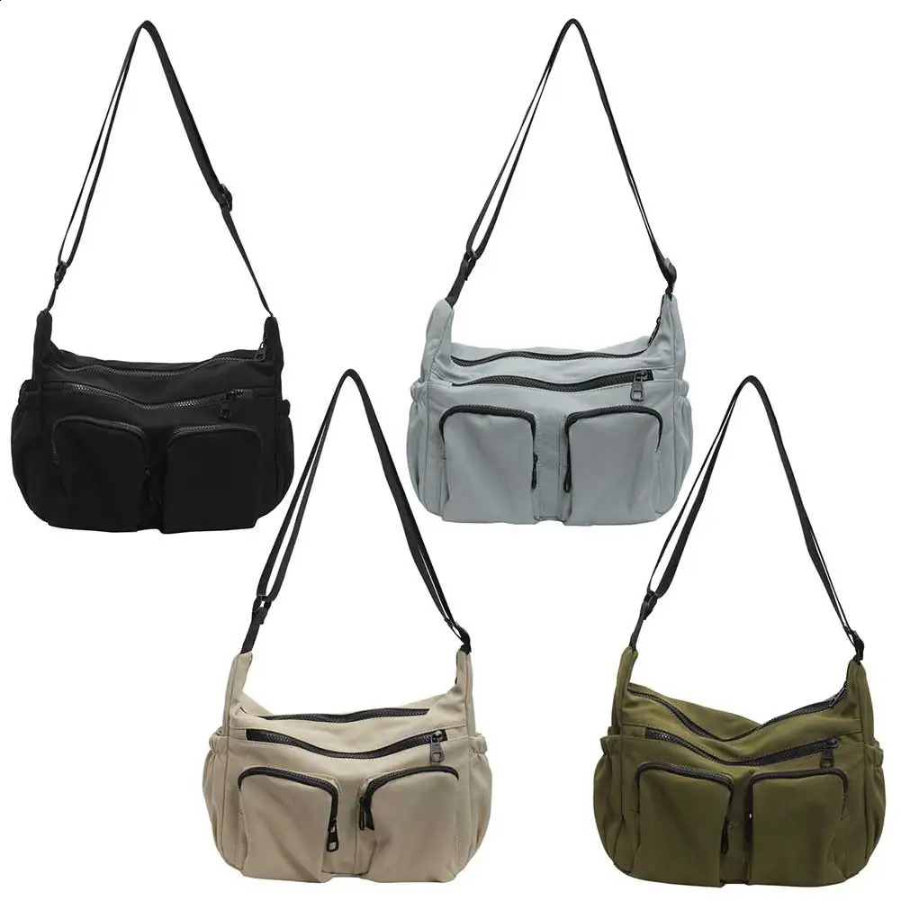 Womens Fashion Handbag Large Capacity Canvas Fully Matched Messenger Bag Adjustable Shoulder Strap Travel Shopping 240828