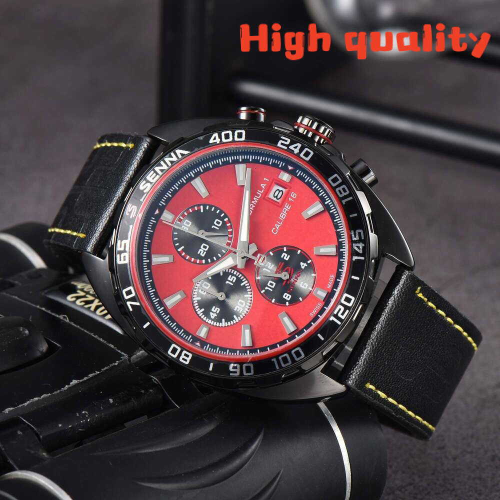 f1 High Quality Tags heuere Watch Luxury Chronograph Mens tags Heur Watch Menwatch With Box Designer Watch For Man Japan Quartz Movement 896