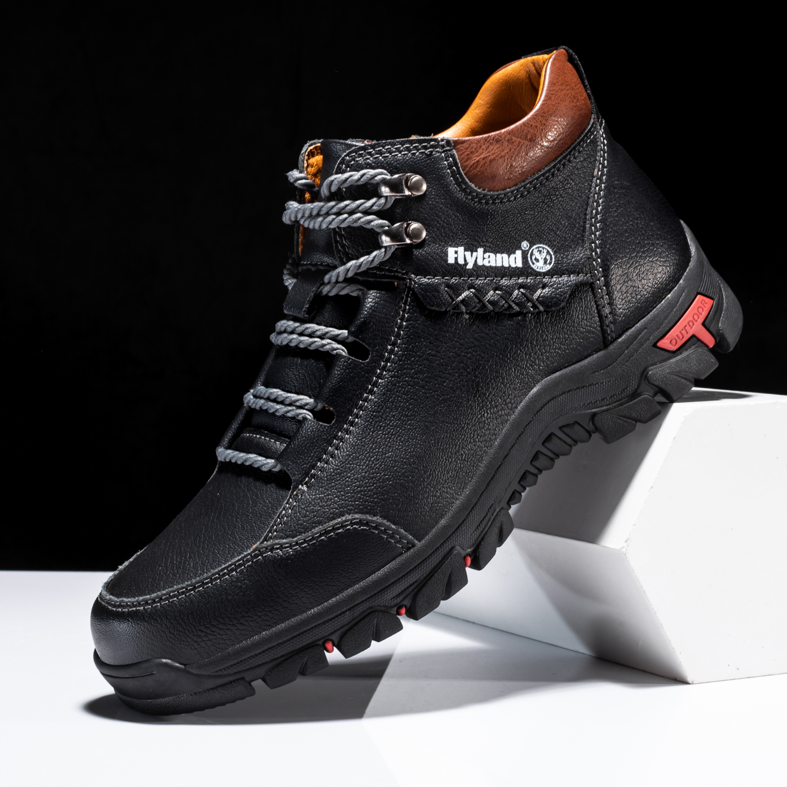 Ultra-Comfortable Boots for Men - Breathable, Non-Slip, and Water-Resistant Shoes with Classic Style for Walking, Hiking, and Mountaineering - Durable