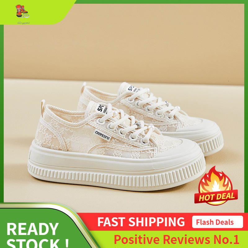 Ddmysports Summer Mesh Canvas New Female Students Thick Sole Elevated Sports Board Casual Shoes Breathable XFF OUTDOOR