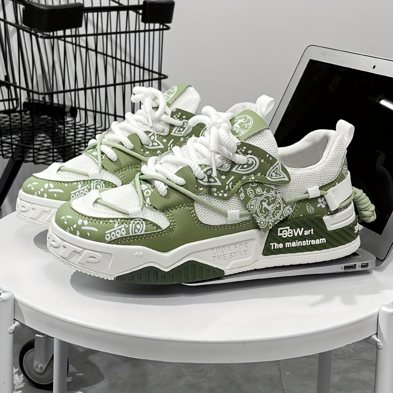 Casual Sneakers Men's Breathable Mesh Sneakers Fashion Comfortable Soft Bottom Lace Up Shoes