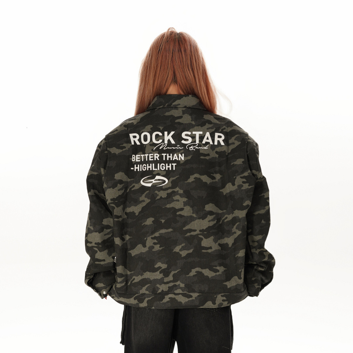 Autumn/winter New High Street American Vibe Camouflage Military Jacket Trendy Top