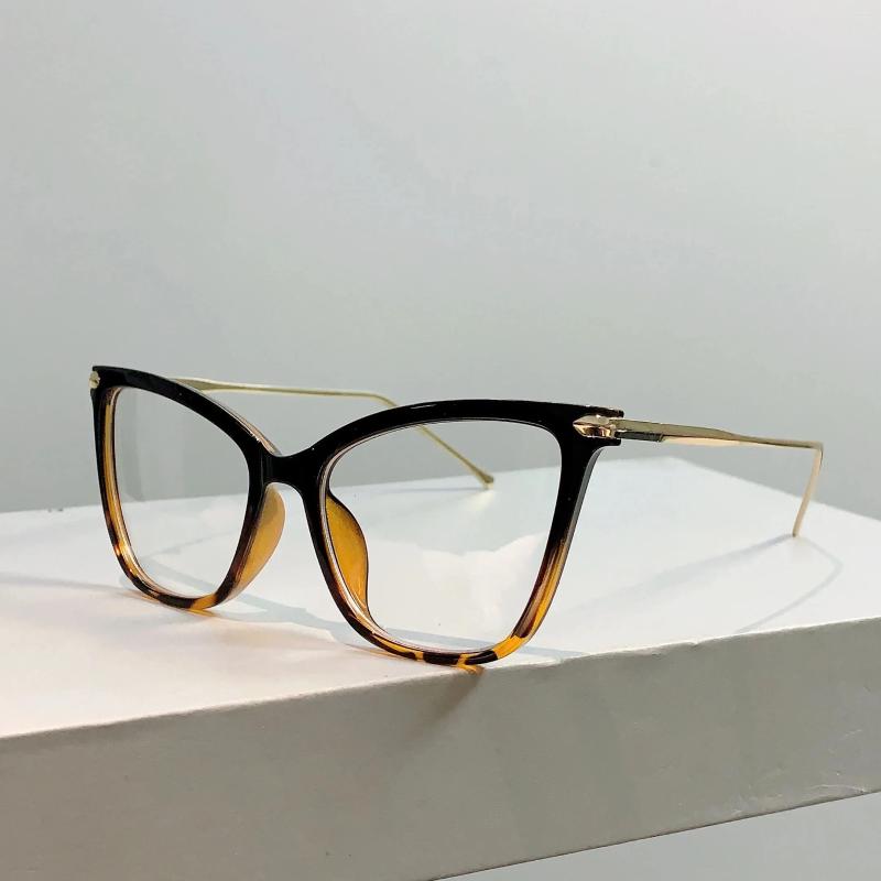 Cat Eye Stylish Blue Light Blocking Sunglasses - Oversized Trendy Non-Prescription Eyewear for Women 4 NonPrescription wear