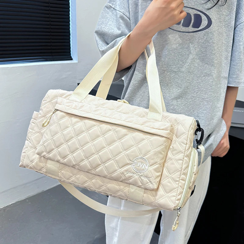 Front Pocket Travel Duffel Bag Gym Bag for Women Shoulder Bags Carry on Weekend Bags Waterproof Hand Luggage Airport Cabin Bag 240829