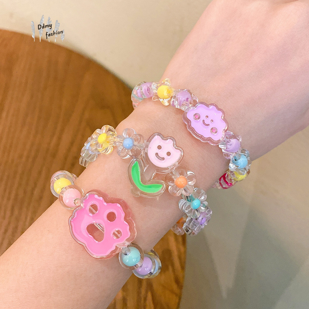 Cartoon Children's Princess Jelly Beaded Cute Girl Baby Student Bracelet Jewelry F08.30-1.5 6cb0a