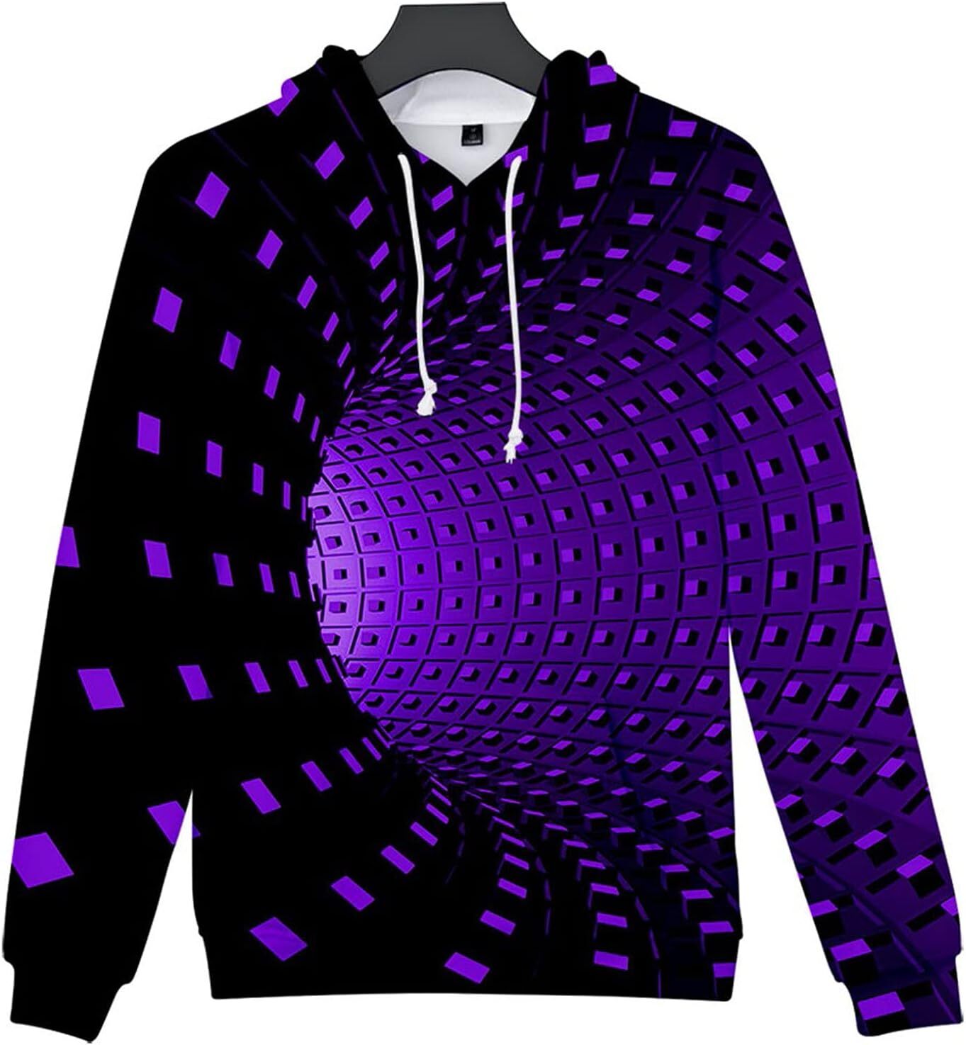 Hoodie for Mens Womens Mens Long Sleeve Hoodies 3D Printing Creative Round Neck Casual Shirts Top Blouse Lightweight Hoodies for Men Hoodies sweatshir