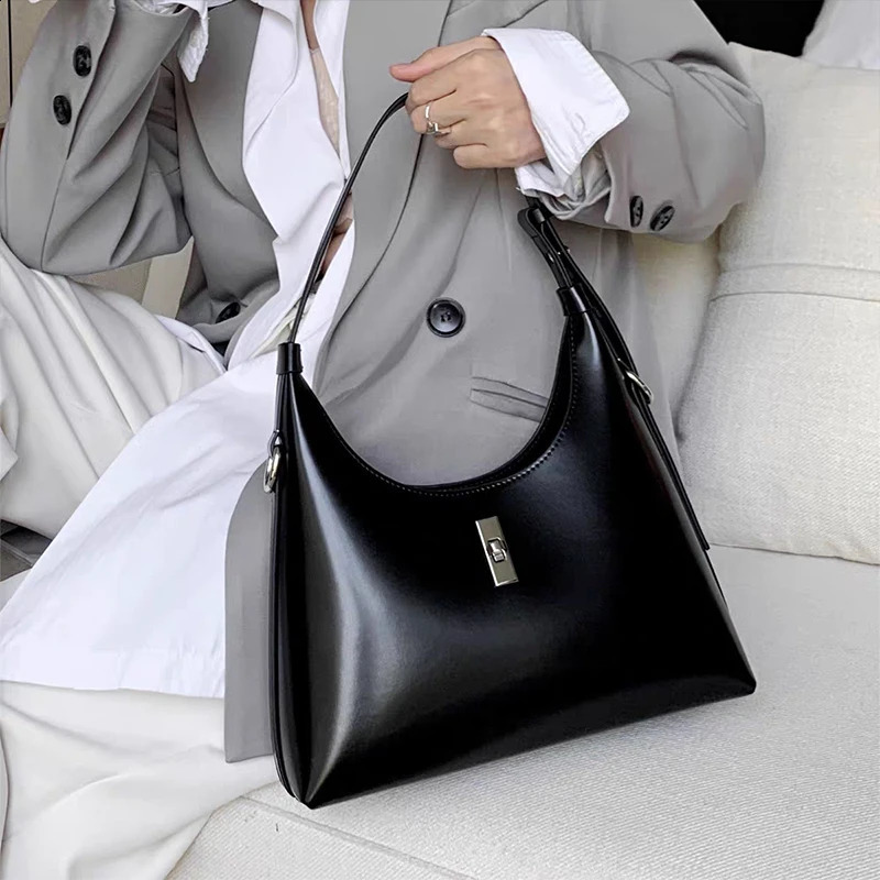 Vintage Leather Bucket hot Shoulder Bag - Large Capacity Handbag for Women